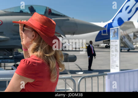 Julien Mattia / Le Pictorium - Salon du Bourget 2017 während des Besuchs von Emmanuel Macron - 19/06/2017 - Frankreich / seine-Saint-Denis / Le Bourget - Salon du Bourget 2017 während des Besuchs von Emmanuel Macron Stockfoto