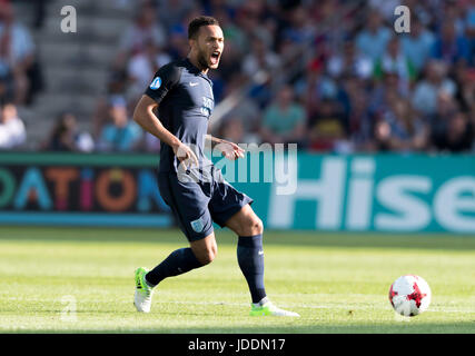 Kielce, Polen. 19. Juni 2017. Lewis Baker (ENG) Fußball: UEFA-U21-Meisterschaft Polen 2017 Gruppe A match zwischen Slowakei 1-2 England Kolporter Arena in Kielce, Polen. Bildnachweis: Maurizio Borsari/AFLO/Alamy Live-Nachrichten Stockfoto