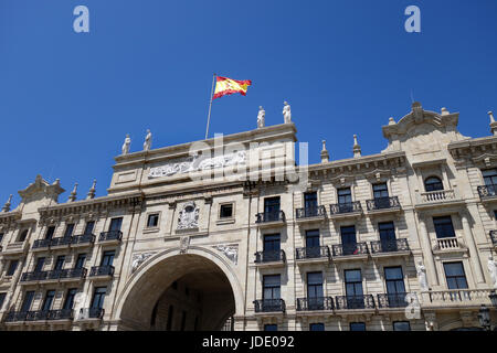Hauptsitz der Banco Santander in Santander in Nordspanien Stockfoto