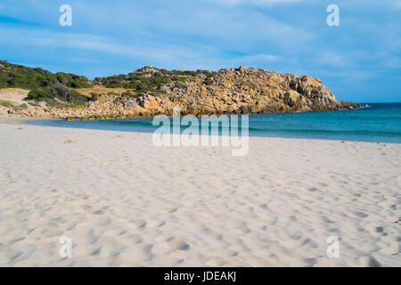 Strand Cala Cipolla in Chia, Sardinien, Italien Stockfoto