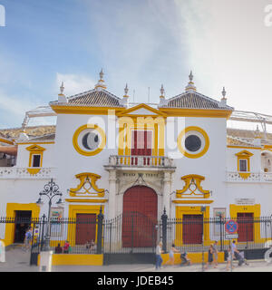 Spanien, Andalusien, Sevilla, Plaza de Torres De La Real Maestranza de Caballeria Stockfoto