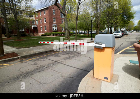 Sicherheit sperren Zugang Bewohner nur Wohnanlage Boston USA Stockfoto