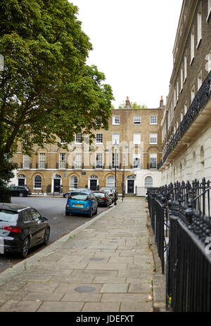 Bilder von Canonbury Square, N1, London Borough of Islington. Dokumentarische redaktionelle Inhalte zeigt die Straßen als Schuss im Jahr 2016. Stockfoto