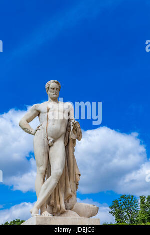 Skulptur Cincinnatus durch Denis Foyatier aus 1834 im Jardin des Tuileries in Paris, Frankreich Stockfoto