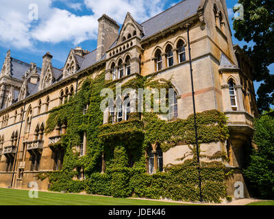 Wiese Torgebäude, Christ Church College, Universität Oxford, Oxford, England Stockfoto