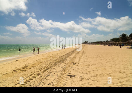 Aussicht auf den Strand in Coco, Cayo Coco, Kuba Stockfoto