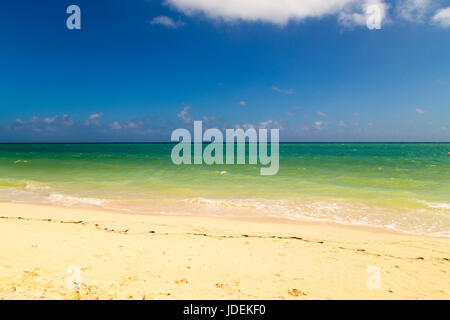 Aussicht auf den Strand in Coco, Cayo Coco, Kuba Stockfoto