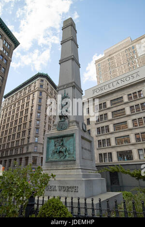 Allgemeine wert Denkmal wert Square New York City USA Stockfoto