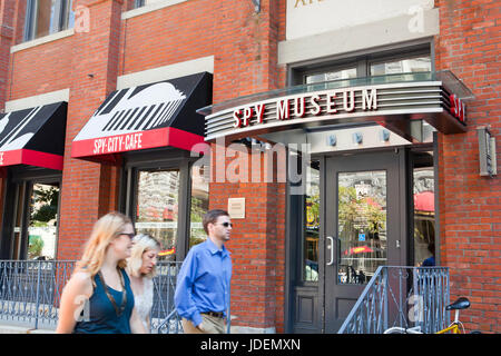 Seiteneingang International Spy Museum - Washington, DC USA Stockfoto