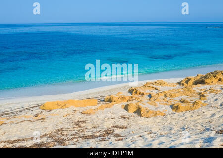 Mari Ermi Strand in Oristano, Sardinien, Italien Stockfoto