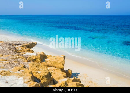 Mari Ermi Strand in Oristano, Sardinien, Italien Stockfoto