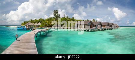 Gangehi tropische Insel-Ari-Atoll, Indischer Ozean, Malediven Stockfoto