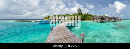 Gangehi tropische Insel-Ari-Atoll, Indischer Ozean, Malediven Stockfoto