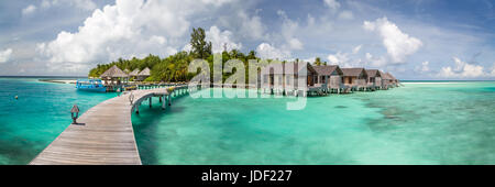 Gangehi tropische Insel-Ari-Atoll, Indischer Ozean, Malediven Stockfoto