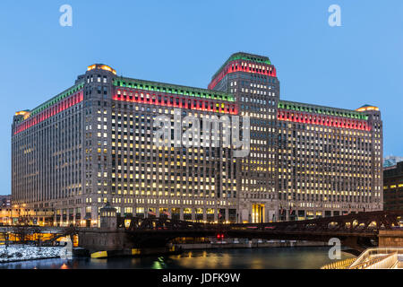 Merchandise Mart im Winter Stockfoto