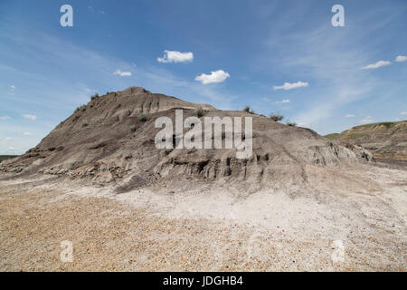 Midland Provincial Park in der Nähe von Drumheller, in Alberta, Kanada. Der Park hat eine Self-guided Trail für die Erkundung der Landschaft der Badlands. Stockfoto