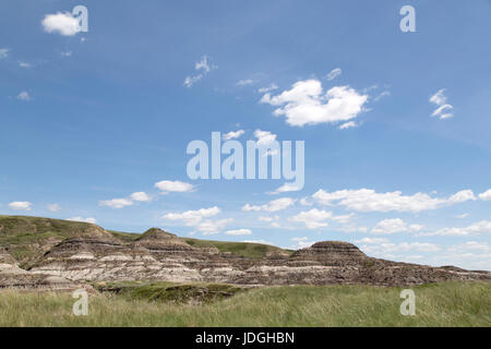 Midland Provincial Park in der Nähe von Drumheller, in Alberta, Kanada. Der Park hat eine Self-guided Trail für die Erkundung der Landschaft der Badlands. Stockfoto