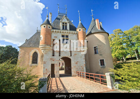 Cher (18), Saint-Florent-Sur-Cher, le Château Actuellement la Mairie, Frankreich, le Pavillon d'Entrée / / Frankreich, Cher, Saint Florent Sur Cher, die Entran Stockfoto