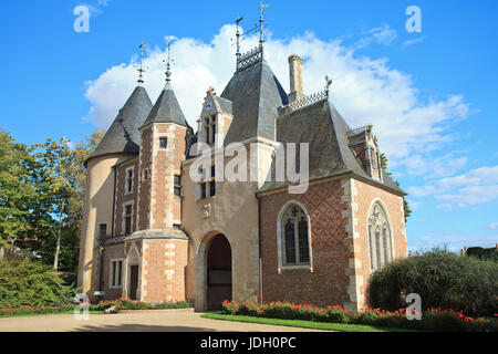 Cher (18), Saint-Florent-Sur-Cher, le Château Actuellement la Mairie, Frankreich, le Pavillon d'Entrée / / Frankreich, Cher, Saint Florent Sur Cher, die Entran Stockfoto