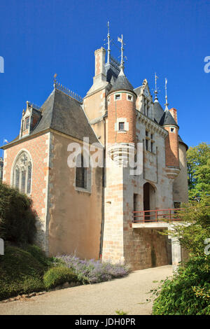 Cher (18), Saint-Florent-Sur-Cher, le Château Actuellement la Mairie, Frankreich, le Pavillon d'Entrée / / Frankreich, Cher, Saint Florent Sur Cher, die Entran Stockfoto