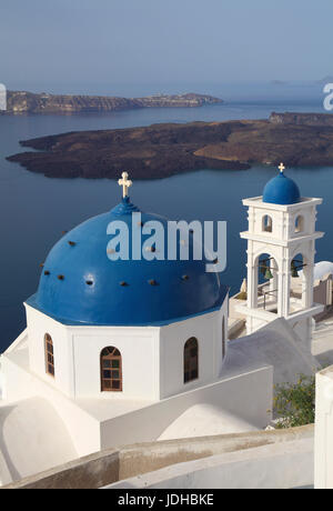 Griechenland, Cyclades, Santorini, Imerovigli, Anastasi Kirche, Stockfoto