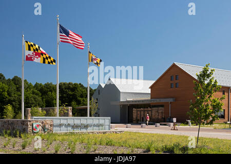 Kirche-Creek, Maryland - The Harriet Tubman Underground Railroad Visitor Center, ein gemeinsames Projekt der National Park Service und Maryland Park se. Stockfoto