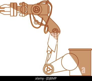 Roboter Arm Set Stock Vektor