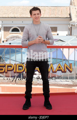 Rom, Palazzo Fendi, Photocall Film "Spider-Man: Homecoming". Auf dem