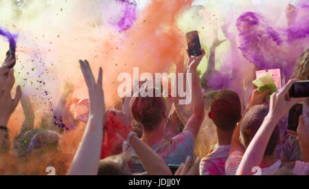Holi-Fest der Farben Stockfoto