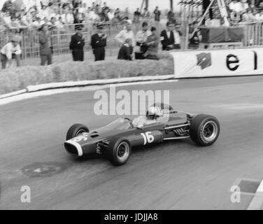 McLaren BRM, Bruce McLaren 1967 Grand Prix von Monaco Stockfoto