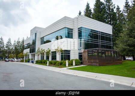 Gebäude für Google Ventures, die Venture-Capital-Aufteilung der Google Inc, im Googleplex, Sitz der Google Inc in das Silicon Valley Stadt Mountain View, Kalifornien, 7. April 2017. Stockfoto