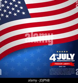 USA Flagge Muster Hintergrund. Illustratiom EPS10 Stock Vektor