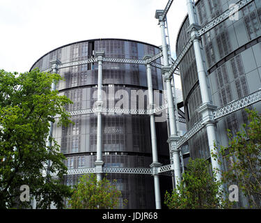 Sanierung des Kings Cross Gasbehälter London UK Stockfoto