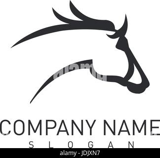 Grauschimmel Kopf logo Stock Vektor