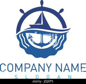 Marine Konzept Logo Stock Vektor