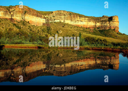 Felsformation im bundesweit Golden Gate Park in Südafrika, Felsformation Im Golden Gate National Park in Suedafrika Stockfoto