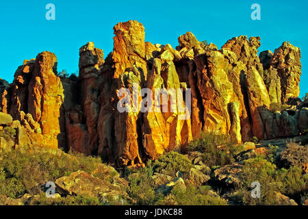 Rock-Formationen - Afrika - Berg Ceder, Felsformationen - Afrika - Cederberge Stockfoto