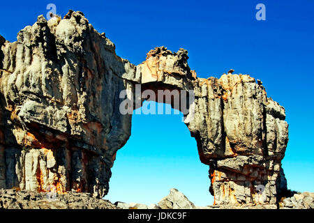 Rock-Formation, Wolfsgebirge Arch Wandern, Süd Afrika, Felsformation, Wolfsberg Arch Wandern, Suedafrika Stockfoto