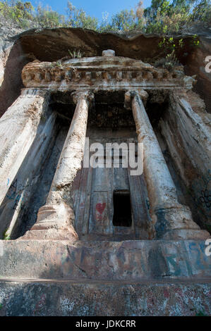 Felsengräber in Fethiye, Provinz Mugla, Türkei Stockfoto