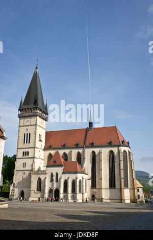 Basilika St. Egidą, Bardejov, Slowakei Stockfoto