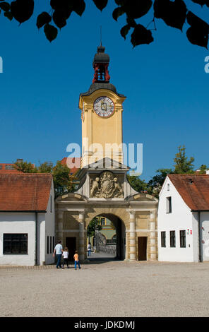 Europa, Deutschland, Bayern, Donau, Ingolstadt, New Castle, freuen sich auf den barocken Glockenturm, Bayerisches Armeemuseum, Europa, Deutschland, Bayern, D Stockfoto