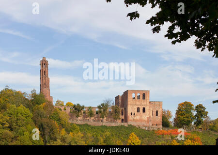 Deutschland, Rheinland-Pfalz, Kloster Ruine Burg Lim, Deutschland, Rheinland-Pfalz, Klosterruine Limburg Stockfoto