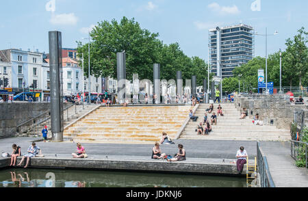 Bristol City Centre auf einen heißen Sommer-Mittag Stockfoto