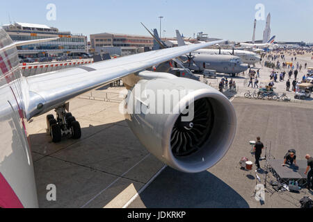 Paris-Le Bourget, Frankreich. 19. Juni 2017. Allgemeine Ansicht während der 2017 International Paris Airshow. Bildnachweis: Bernard Menigault/Alamy Live-Nachrichten Stockfoto