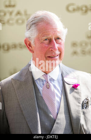 Ascot, Berkshire, UK. 20. Juni 2017. Charles, Prinz von Wales in Royal Ascot 20. Juni 2017. Bildnachweis: John Beasley/Alamy Live-Nachrichten Stockfoto