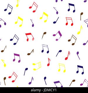 Abstrakte nahtlose Hintergrund mit Musik Zeichen. Stock Vektor