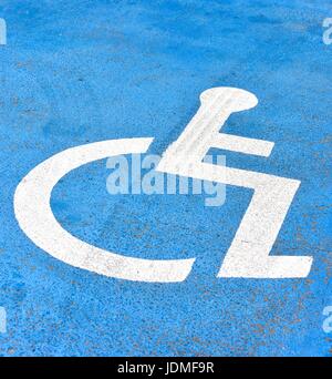 Behinderung-Parkplatz Stockfoto