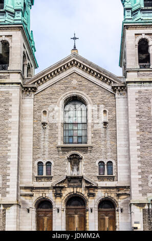 Montreal, Kanada - 26. Mai 2017: Universale Kirche Sainte Catherine ulica in Sainte Marie Nachbarschaft in Stadt in der Region Quebec Stockfoto