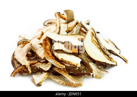 Getrocknete Asien Champignons im Detail. Im Studio gedreht. Stockfoto