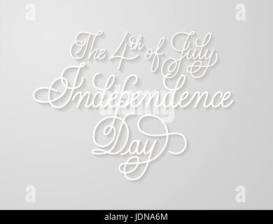 Juli. Unabhängigkeitstag der USA Stock Vektor